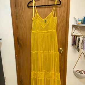 NWT Yellow Lace Dress sz XL